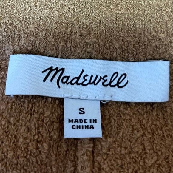 Madewell Holmdem Women's Brown Elastic Waist Pull On Pockets Sweater Shorts S - Picture 4 of 5